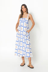 KATIE MAXI DRESS - SHELL PRINT