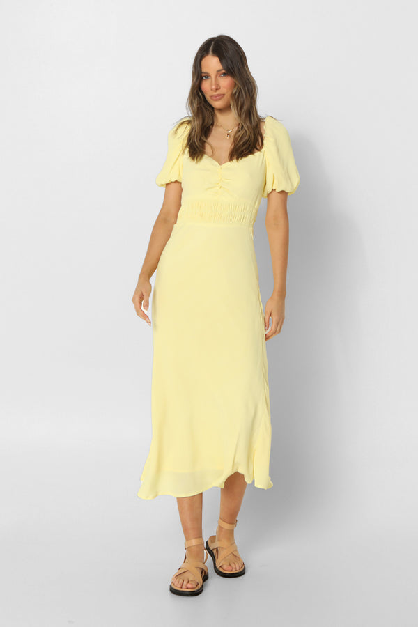 LAILAH MAXI DRESS - LEMON