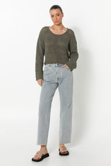 LANEY KNIT JUMPER - KHAKI