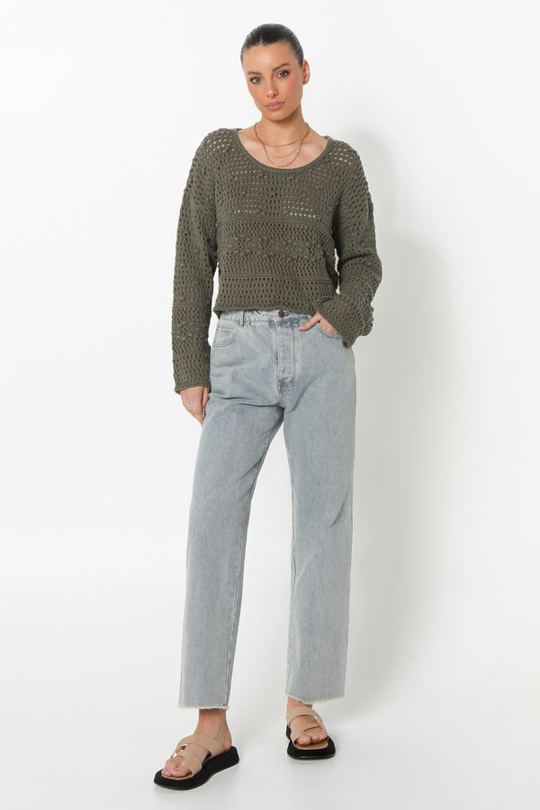 LANEY KNIT JUMPER - KHAKI