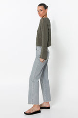 LANEY KNIT JUMPER - KHAKI