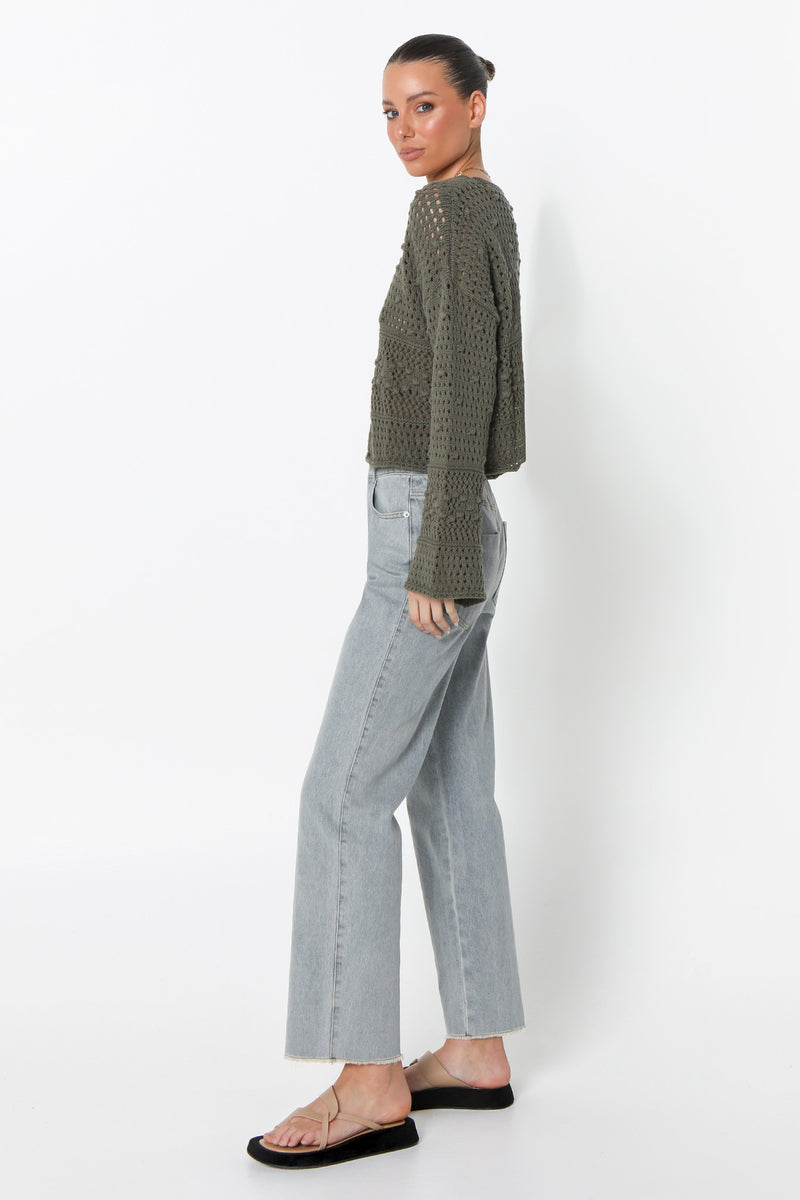 LANEY KNIT JUMPER - KHAKI
