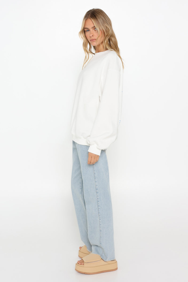 LOST IN SOLEIL SWEATER - WHITE