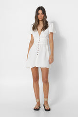 MAYA MINI DRESS - WHITE