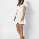 MAYA MINI DRESS - WHITE