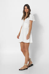 MAYA MINI DRESS - WHITE
