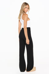 MIYA KNIT PANTS - BLACK