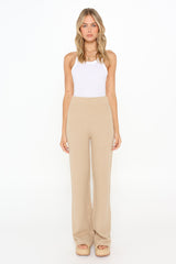 MIYA KNIT PANTS - SAND