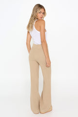 MIYA KNIT PANTS - SAND