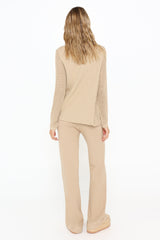 MIYA KNIT TOP - SAND