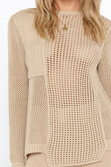 MIYA KNIT TOP - SAND