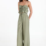 FLORENCE PANTS - DARK SAGE