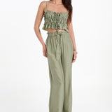 FLORENCE PANTS - DARK SAGE