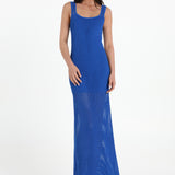 NATANYA KNIT DRESS - COBALT