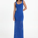 NATANYA KNIT DRESS - COBALT
