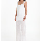 NATANYA KNIT DRESS - WHITE