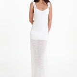 NATANYA KNIT DRESS - WHITE