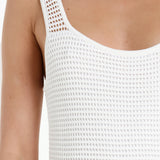 NATANYA KNIT DRESS - WHITE