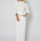 OSLO MAXI SKIRT | WHITE DENIM