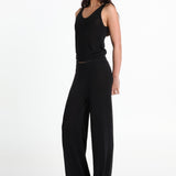 RAYA KNIT PANTS - BLACK