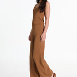 RAYA KNIT PANTS - TOFFEE