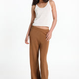 RAYA KNIT PANTS - TOFFEE