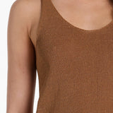 RAYA KNIT TOP - TOFFEE