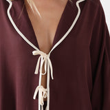RHEEA SHIRT - PLUM