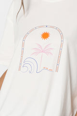 RIDE THE WAVE TEE - WHITE