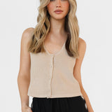 RONAN KNIT VEST - OAT