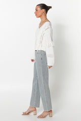 SERAFINA KNIT JUMPER - WHITE