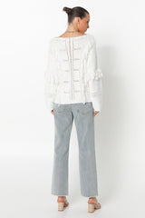 SERAFINA KNIT JUMPER - WHITE