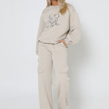 MILA TRACK PANTS | BEIGE