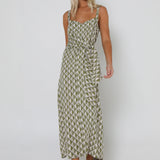 SEONA MAXI DRESS - GEO PRINT