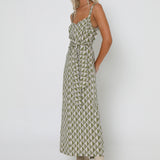 SEONA MAXI DRESS - GEO PRINT