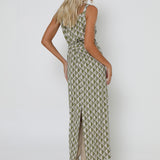 SEONA MAXI DRESS - GEO PRINT