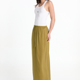 LENI MAXI SKIRT - OLIVE