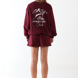 SKI CLUB SWEATER - PLUM