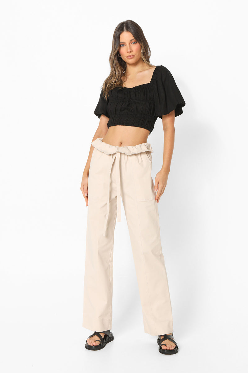SOFIA CROP - BLACK