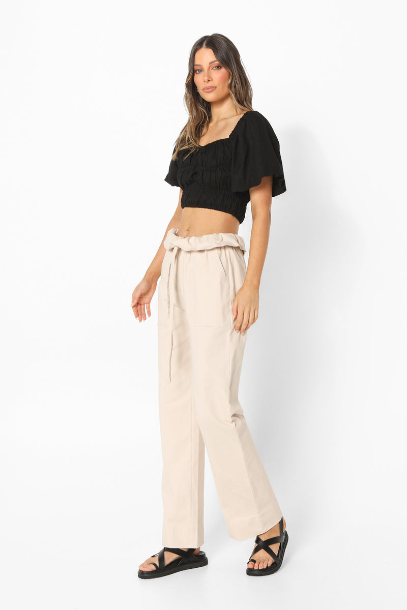 SOFIA CROP - BLACK