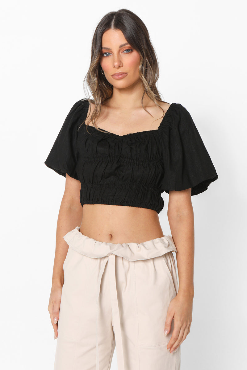 SOFIA CROP - BLACK