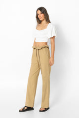 SOFIA CROP - WHITE