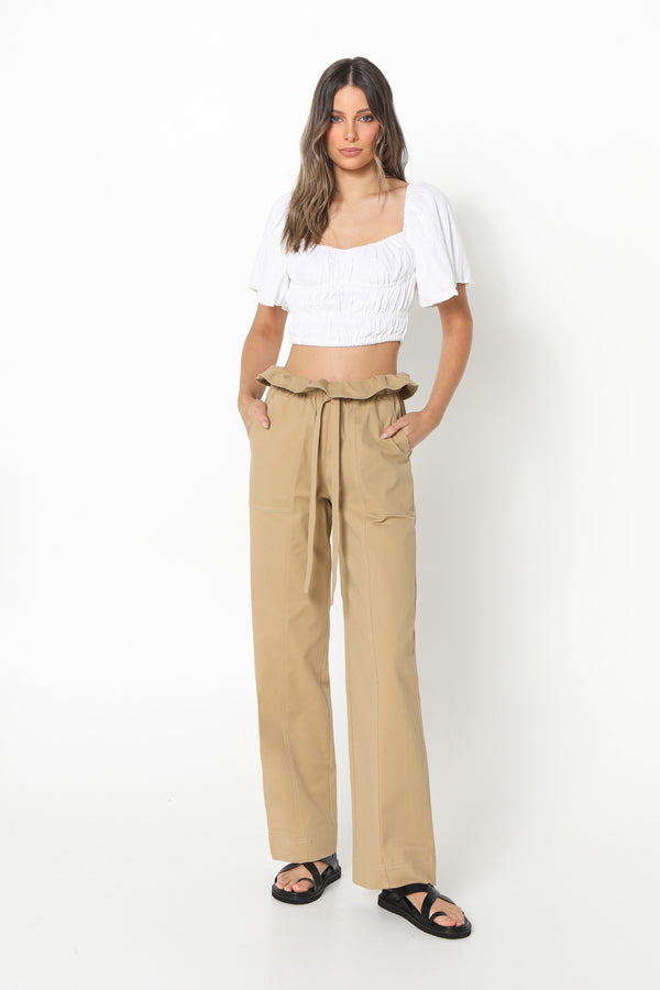 SOFIA CROP - WHITE