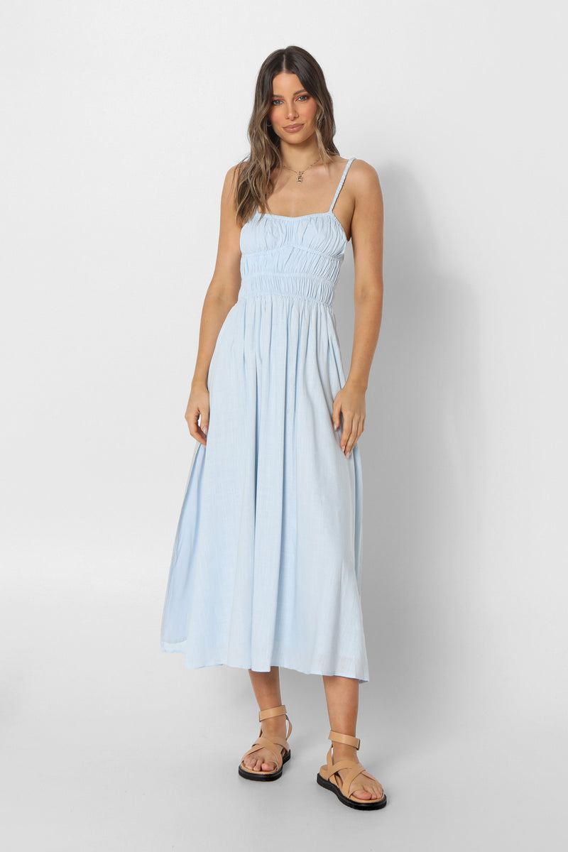 SOFIA MAXI DRESS - BABY BLUE