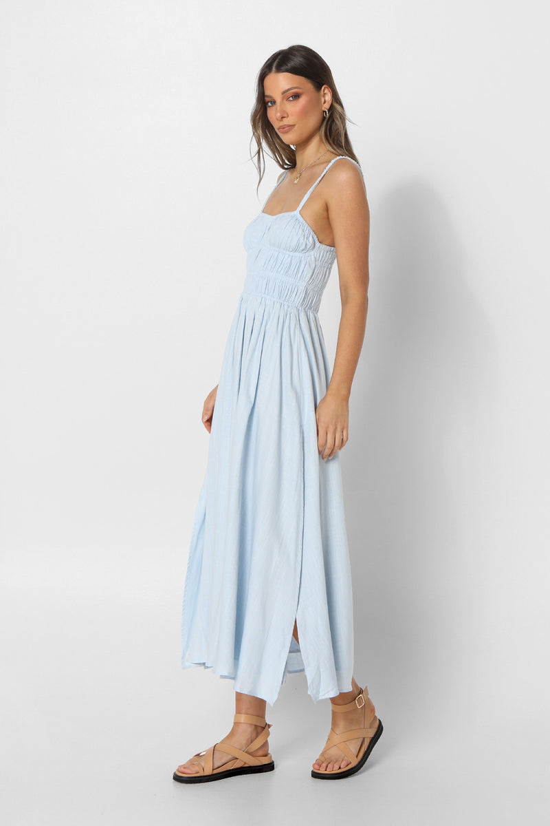 SOFIA MAXI DRESS - BABY BLUE