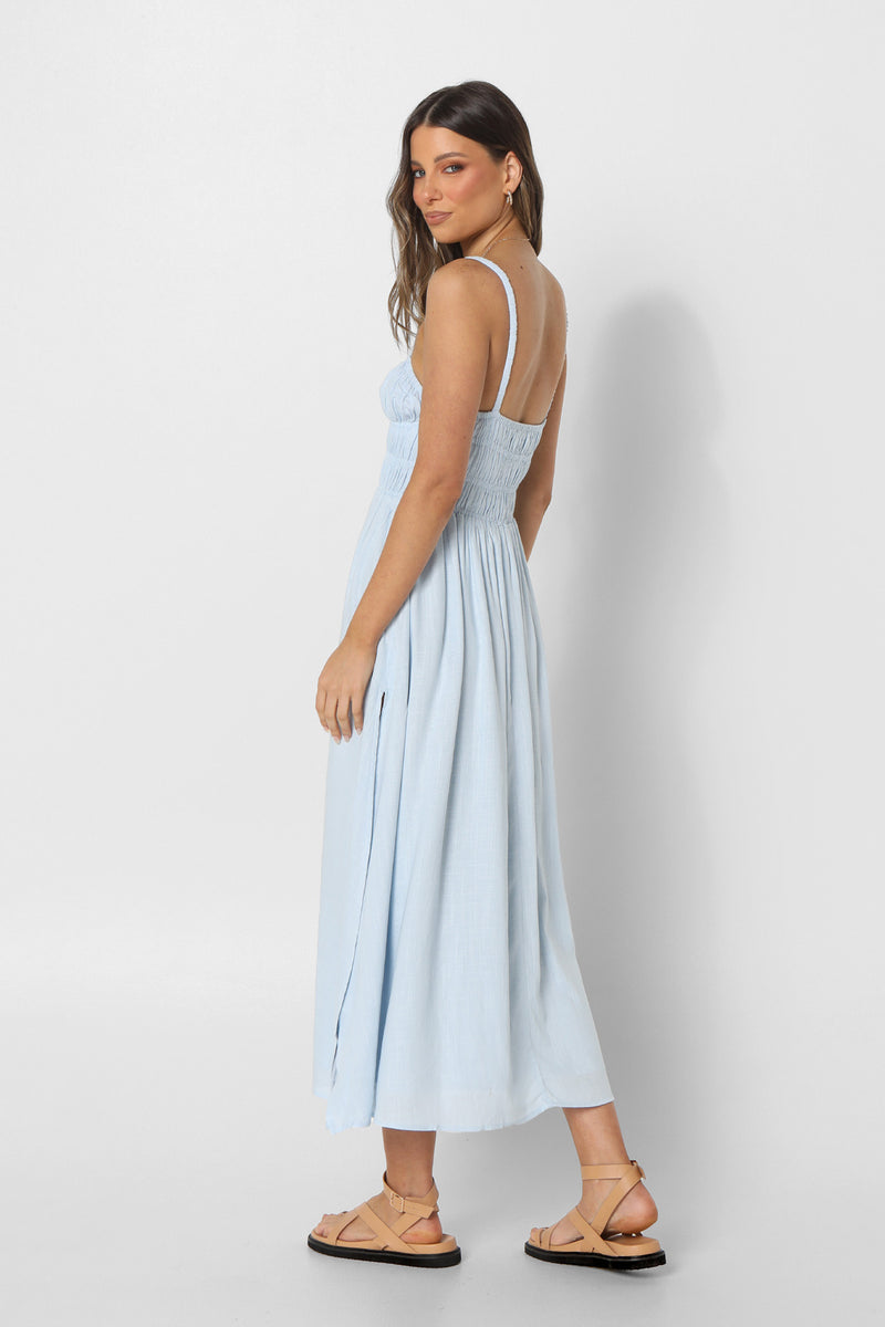 SOFIA MAXI DRESS - BABY BLUE
