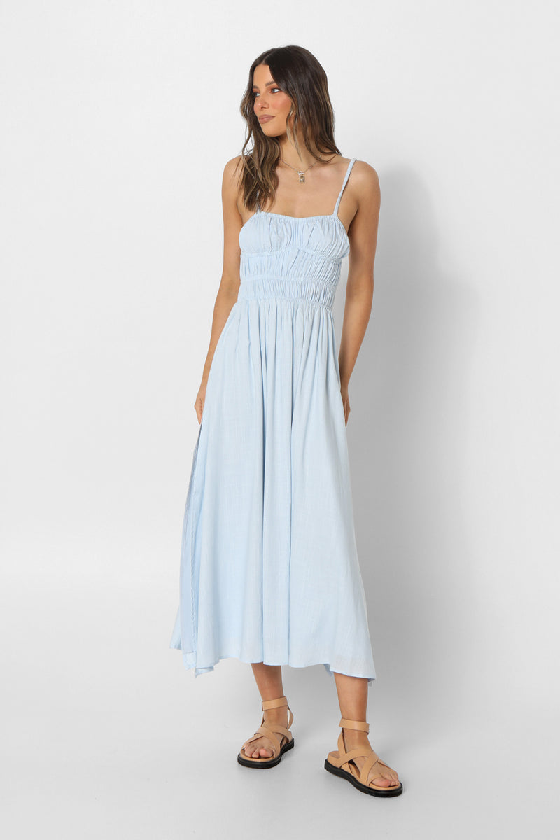 SOFIA MAXI DRESS - BABY BLUE