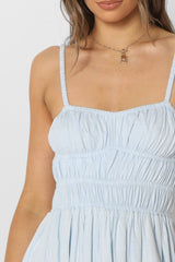SOFIA MAXI DRESS - BABY BLUE