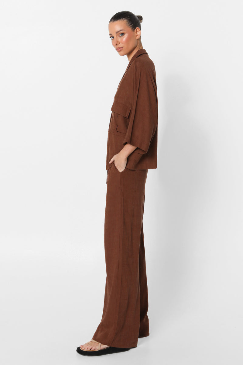 SUNDOWN SHIRT - CHOC