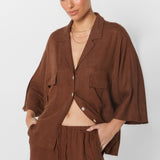 SUNDOWN SHIRT - CHOC